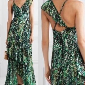 Alice + Olivia tiered maxi dress size 4